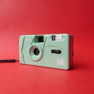 kodak m35 point and shoot 35mm camera in green